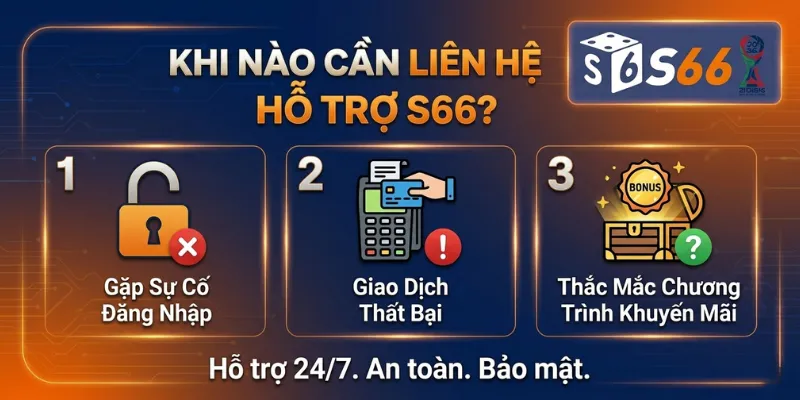 Khi Nào Cần Liên Hệ Bộ Phận Hỗ Trợ S66?